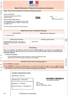 specimen de verbalisation sncf