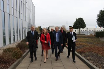 La garde des sceaux, Nicole Belloubet en visite à l'ANTAI